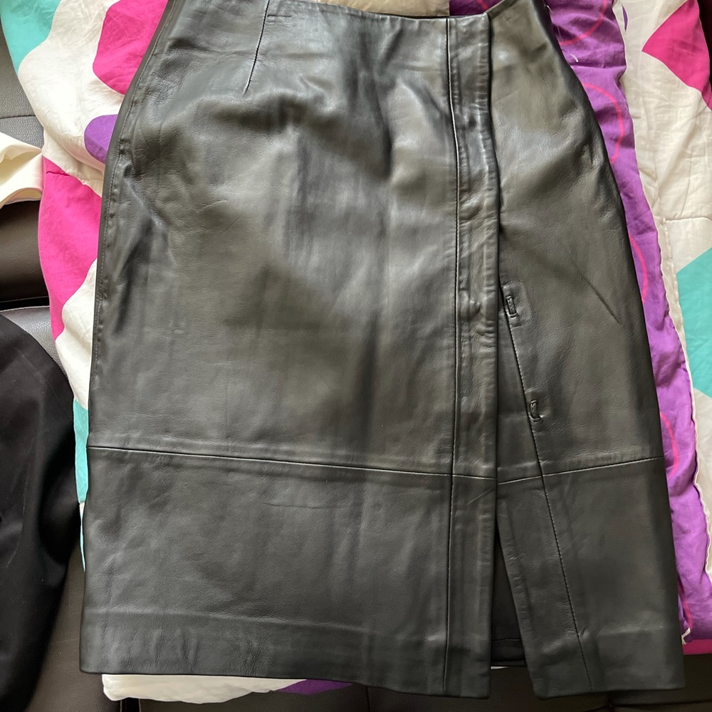 Leather skirt